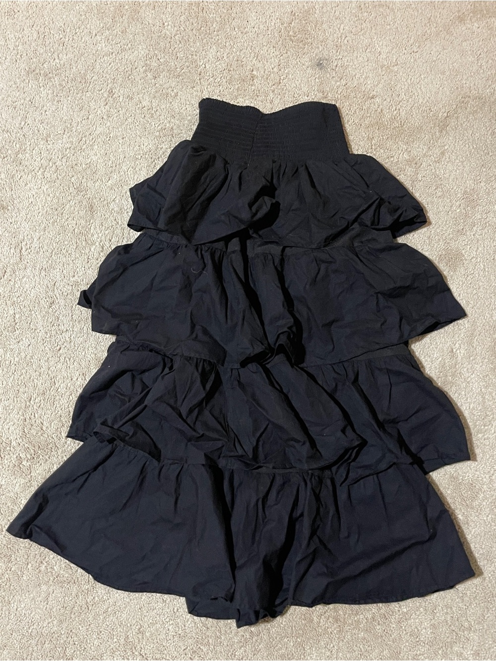 Forever 21 Black Tiered Ruffle Skirt - Picture 3 of 3
